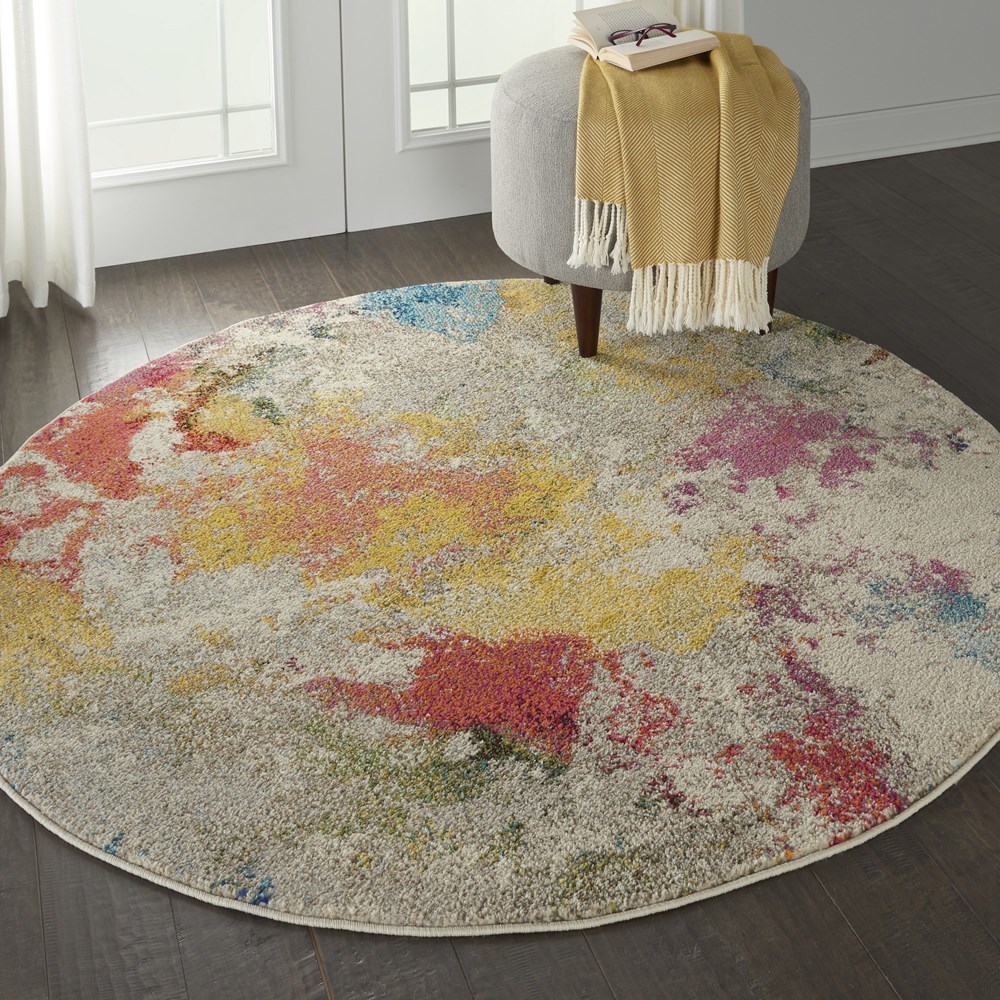 Celestial Circle Rugs CES12 IVMTC by Nourison